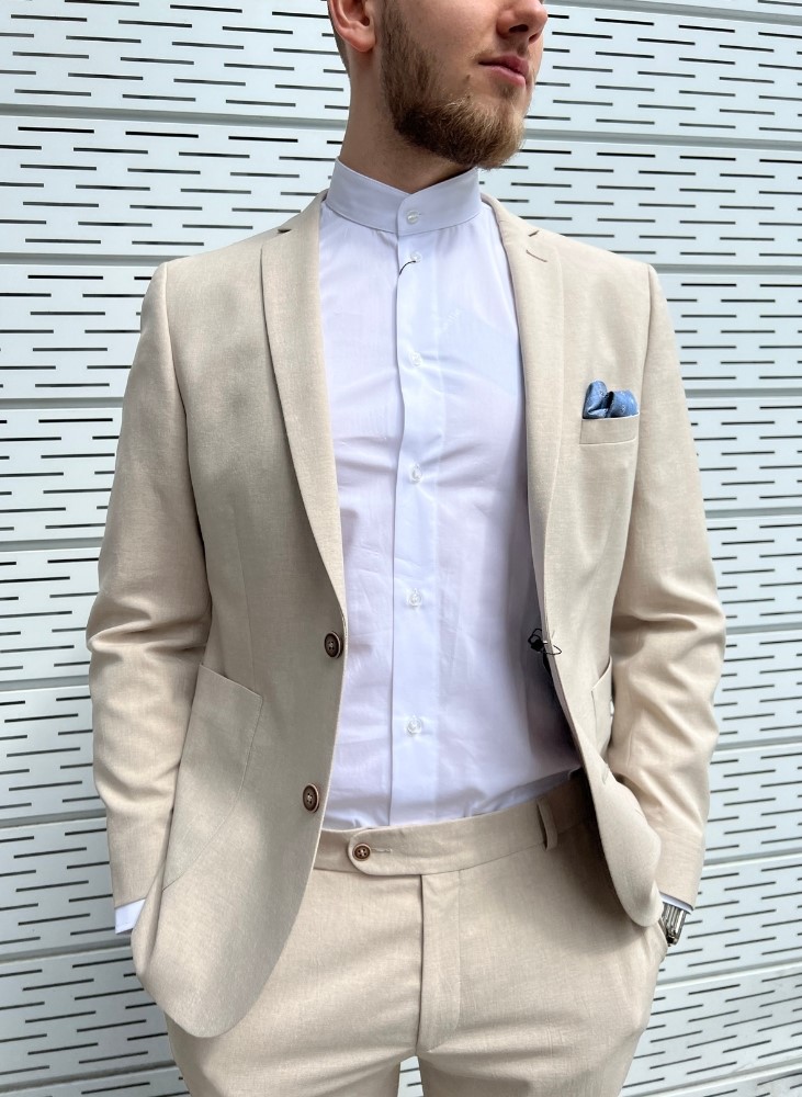 armocromia uomo abito beige 